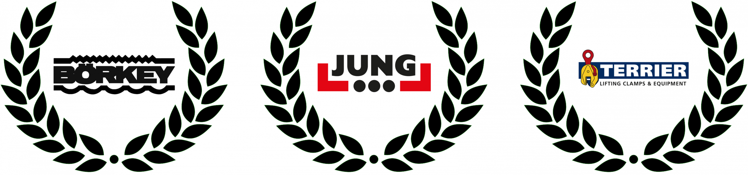 Logo fournisseurs, BORKEY, JUNG, TERRIER